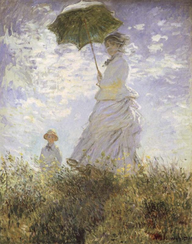 The Walk,Lady iwth Parasol, Claude Monet